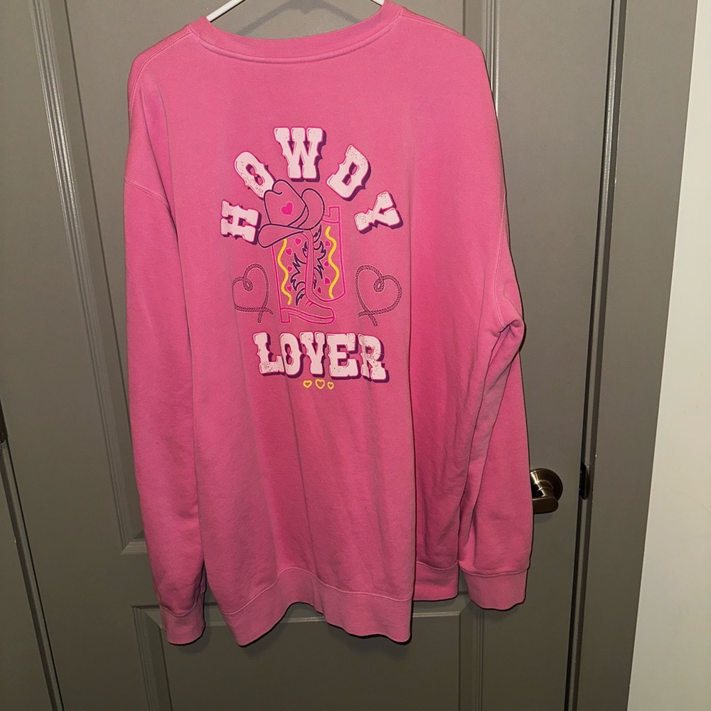 Living Fully Pink ‘Howdy Lover’ Sweatshirt